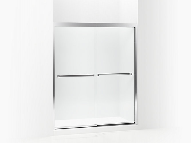 Meritor Frameless Sliding Shower Door 54 3 8 59 3 8 X 69 11 16